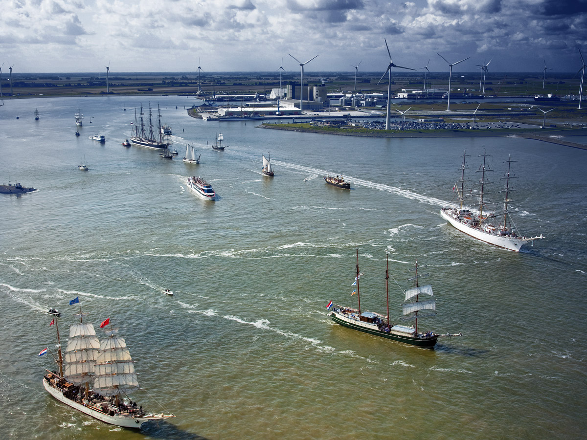 DelfSail vanuit de lucht