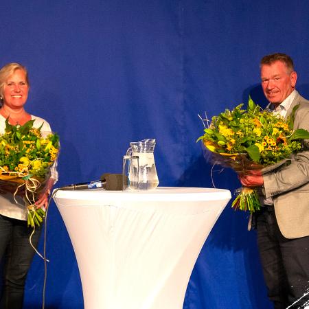 Het commerciële team bestaande uit Janet Boxmeer en Hans Nijland